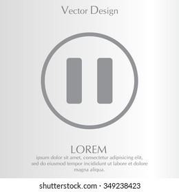 pause vector icon