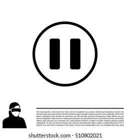 pause vector icon