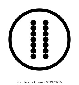 pause vector icon