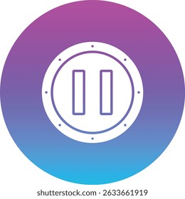 Pause vector icon. Can be used for printing, mobile and web applications.