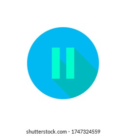 Pause vector icon logo, suitable app