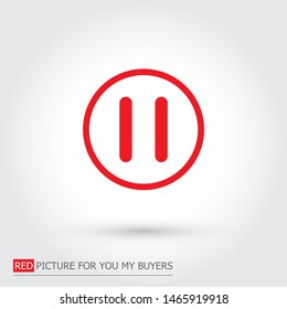 pause vector icon . Lorem Ipsum Illustration design