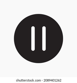 pause vector icon, stop, control symbol. Modern,simple flat vector illustration for web site or mobile app