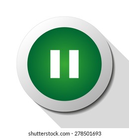 Pause, web icon. Vector design