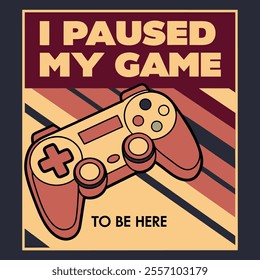 Paused Game Retro Gamer T-Shirt