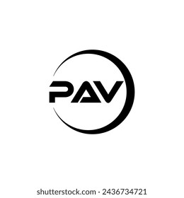 PAV Letter Logo Design, Inspiration for a Unique Identity. Modern Elegance and Creative Design. Watermark Your Success with the Striking this Logo.