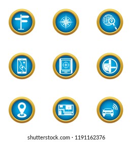 Pave the way icons set. Flat set of 9 pave the way vector icons for web isolated on white background