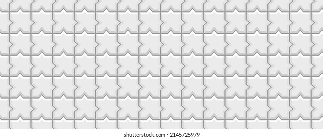 Paved floor. Slab pavement pattern. Paver tile. Street seamless texture. Decorative sidewalk. Stone surface. Cobblestone print. Mosaic outdoor background. Cement subway backdrop. Vector illustration