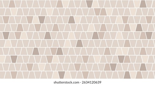 Paved stone seamless pattern. Pavement tile texture. Stone mosaic background. Cobble floor interior pattern. Block ancient sidewalk ornament. Vector illustration isolated on white background.