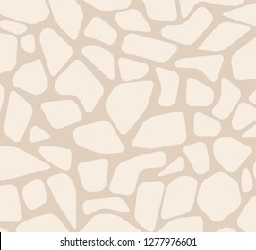 Paved tile stone pavement of surface seamless pattern vector. Texture of construction made with rocks material, road or floor restoration decoration