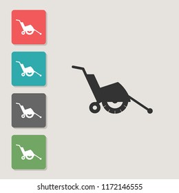 Pavement saw - vector icon. Symbol for web, infographics, print design and mobile UX/UI kit. Vector illustration, EPS10.