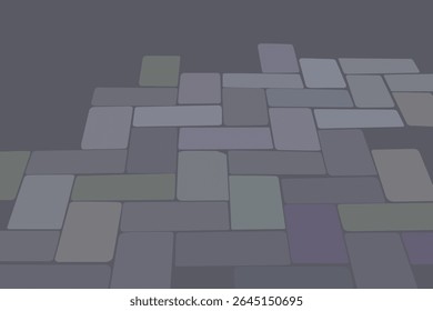 Pavement tile con block stone mosaic style design for background design. Illustration style.