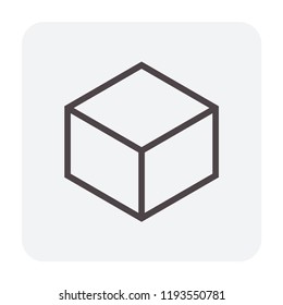 Paver brick icon or brick paving icon or paving stone icon. Manufactured from concrete or stone. For creating pavement floor or paved floor at outdoor go well with walkway or patio. Vector icon design