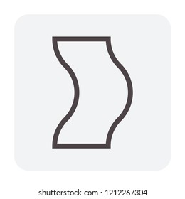 Paver brick icon or brick paving icon or paving stone icon. Manufactured from concrete or stone. For creating pavement floor or paved floor at outdoor go well with walkway or patio. Vector icon design