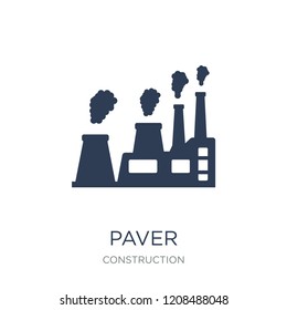 Paver icon. Trendy flat vector Paver icon on white background from Construction collection, vector illustration can be use for web and mobile, eps10