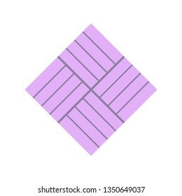 Paver or pavement floor vector icon.
That paving stone, cobblestone, tile, brick, concrete block with basket weave bond pattern. For landscape or exterior i.e. road, driveway, patio, walkway, pavement