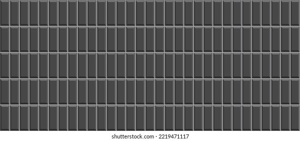 Paver tile pattern. Decorative cobblestone background. Slab pavement. Paved floor patio. Old stone surface. Street seamless print. Garden mosaic texture. Cement brick backdrop. Vector illustration