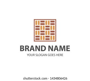 PAVERS BRICKS LOGO ICON TEMPLATE ISOLATED