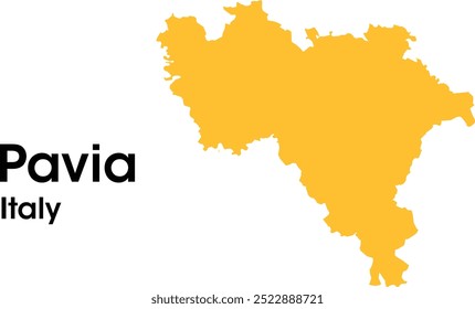 pavia italy mapa em vetores