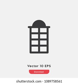 Pavilion icon vector, outdoor symbol. Modern flat vector illustration for web and mobile app