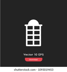 Pavilion icon vector, outdoor symbol. Modern flat vector illustration for web and mobile app