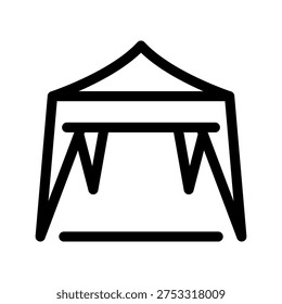 Pavilion Icon Vector Symbol Design Illustration