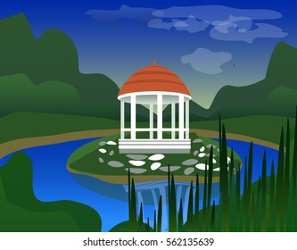pavilion in park