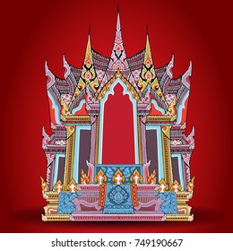 pavilion at a temple thai