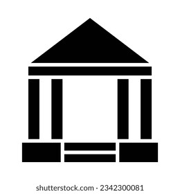 Pavilion Vector Glyph Icon For Personal And Commercial Use.
