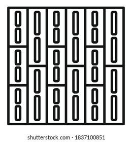 Paving decoration icon. Outline paving decoration vector icon for web design isolated on white background