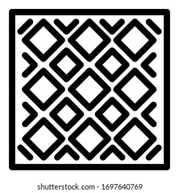 Paving icon. Outline paving vector icon for web design isolated on white background