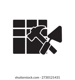 Paving icon vector illustration flat style