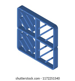 Paving isometric left top view 3D icon