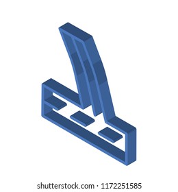 Paving isometric left top view 3D icon