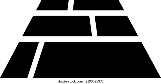 pavimentar la ilustración del icono del vector de la losa en fondo blanco..eps
