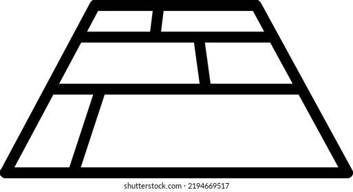 pavimentar la ilustración del icono del vector de la losa en fondo blanco..eps
