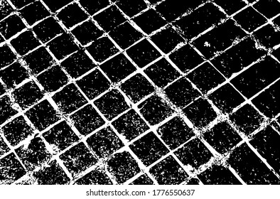 Paving stones fondo antiguo. Textura gruesa. Sobreposición vectorial en blanco y negro. Superficie gruesa de grano.