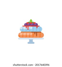 pavlova Icon Isolated On White Background