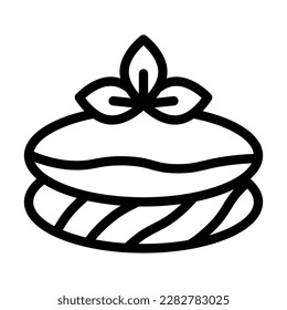 Pavlova Vector Line Icon Design