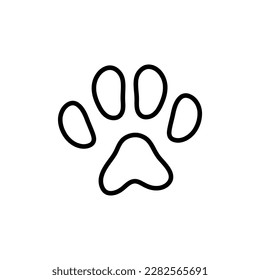 Paw animal Icon Design Vector illustration on white background..eps