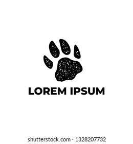 Paw Animal Logo Vector, Illustration.