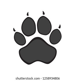 
Paw of animals on a white background
