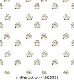 paw background vector pattern
