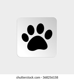 paw  - black vector icon