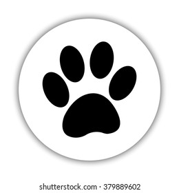 paw -  black vector icon