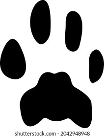 paw cat logo design black
