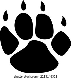 Paw Clipart (archivo editable) - Ilustración vectorial
