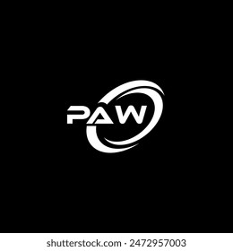 PAW CREATIVE LETTER LOGO DESIGN