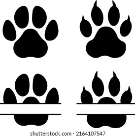 Paw Distressed Paws Animal print