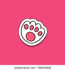 paw doodle icon